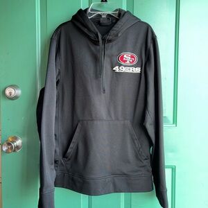 NFL Apparel men’s small Black 49ers Pullover Hoodie